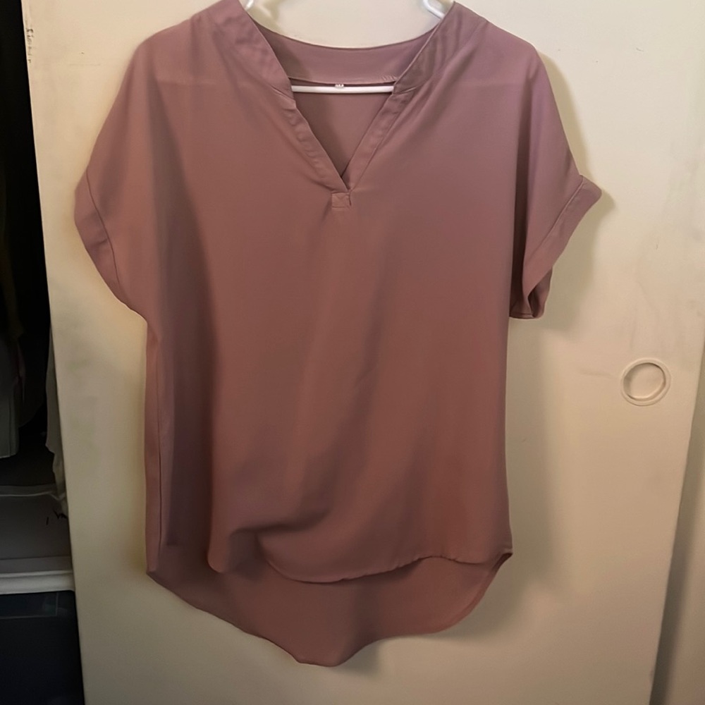 Pink dressy blouse
